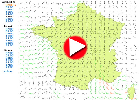 carte des vents France video